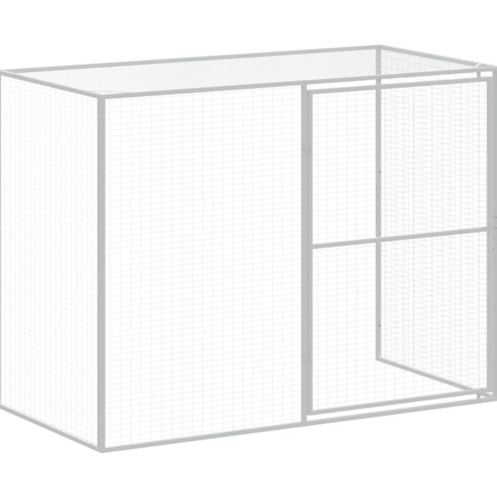MAISON EXCLUSIVE - Niche pour chien avec cour anthracite 214x865x181 cm