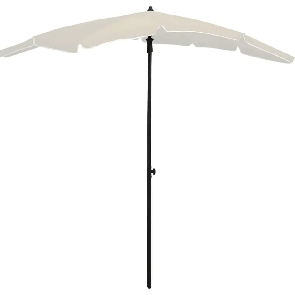 MAISON EXCLUSIVE - Parasol de jardin avec mât 200x130 cm sable