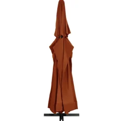 MAISON EXCLUSIVE - Parasol de jardin avec mât en aluminium 600 cm terre cuite
