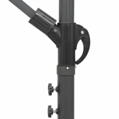 MAISON EXCLUSIVE - Parasol suspendu avec poteau anthracite 3 m
