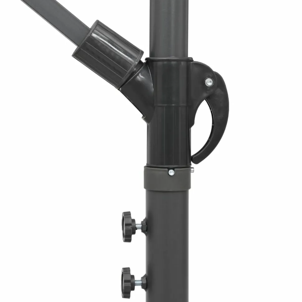MAISON EXCLUSIVE - Parasol suspendu avec poteau anthracite 3 m