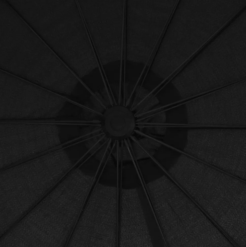 MAISON EXCLUSIVE - Parasol suspendu avec poteau anthracite 3 m