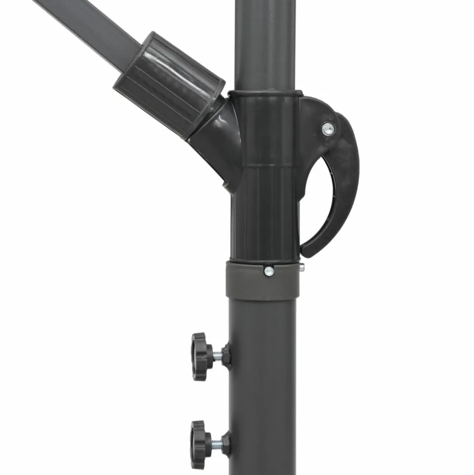 MAISON EXCLUSIVE - Parasol suspendu avec poteau bordeaux 3 m