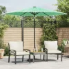 MAISON EXCLUSIVE - Parasol de jardin avec mât en acier vert 268x268x226 cm