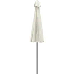 MAISON EXCLUSIVE - Parasol d'extérieur et mât avec aluminium 270 cm blanc sable