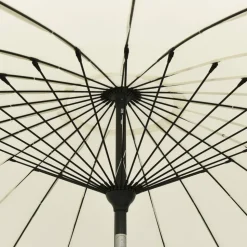 MAISON EXCLUSIVE - Parasol d'extérieur et mât avec aluminium 270 cm blanc sable