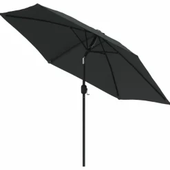 MAISON EXCLUSIVE - Parasol d'extérieur avec poteau en métal 300 cm anthracite