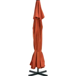 MAISON EXCLUSIVE - Parasol d'extérieur avec mât en aluminium 500 cm terre cuite