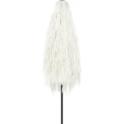 MAISON EXCLUSIVE - Parasol de jardin avec mât en acier blanc 268x268x226 cm