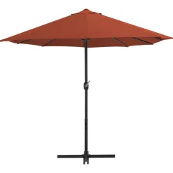 MAISON EXCLUSIVE - Parasol d'extérieur avec poteau en aluminium terre cuite