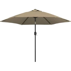 MAISON EXCLUSIVE - Parasol d'extérieur avec poteau en métal 300 cm taupe