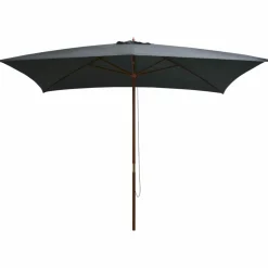 MAISON EXCLUSIVE - Parasol d'extérieur avec mât en bois 200x300 cm anthracite