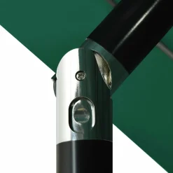 MAISON EXCLUSIVE - Parasol de jardin à 3 niveaux avec mât en aluminium vert 3,5 m