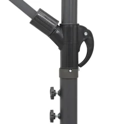 MAISON EXCLUSIVE - Parasol suspendu avec poteau en aluminium vert 3 m
