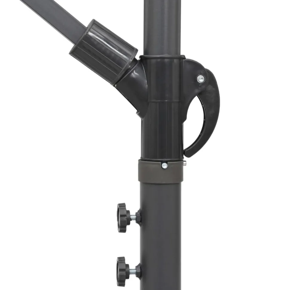 MAISON EXCLUSIVE - Parasol suspendu avec poteau en aluminium vert 3 m