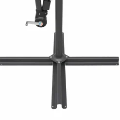 MAISON EXCLUSIVE - Parasol suspendu avec poteau en aluminium vert 3 m