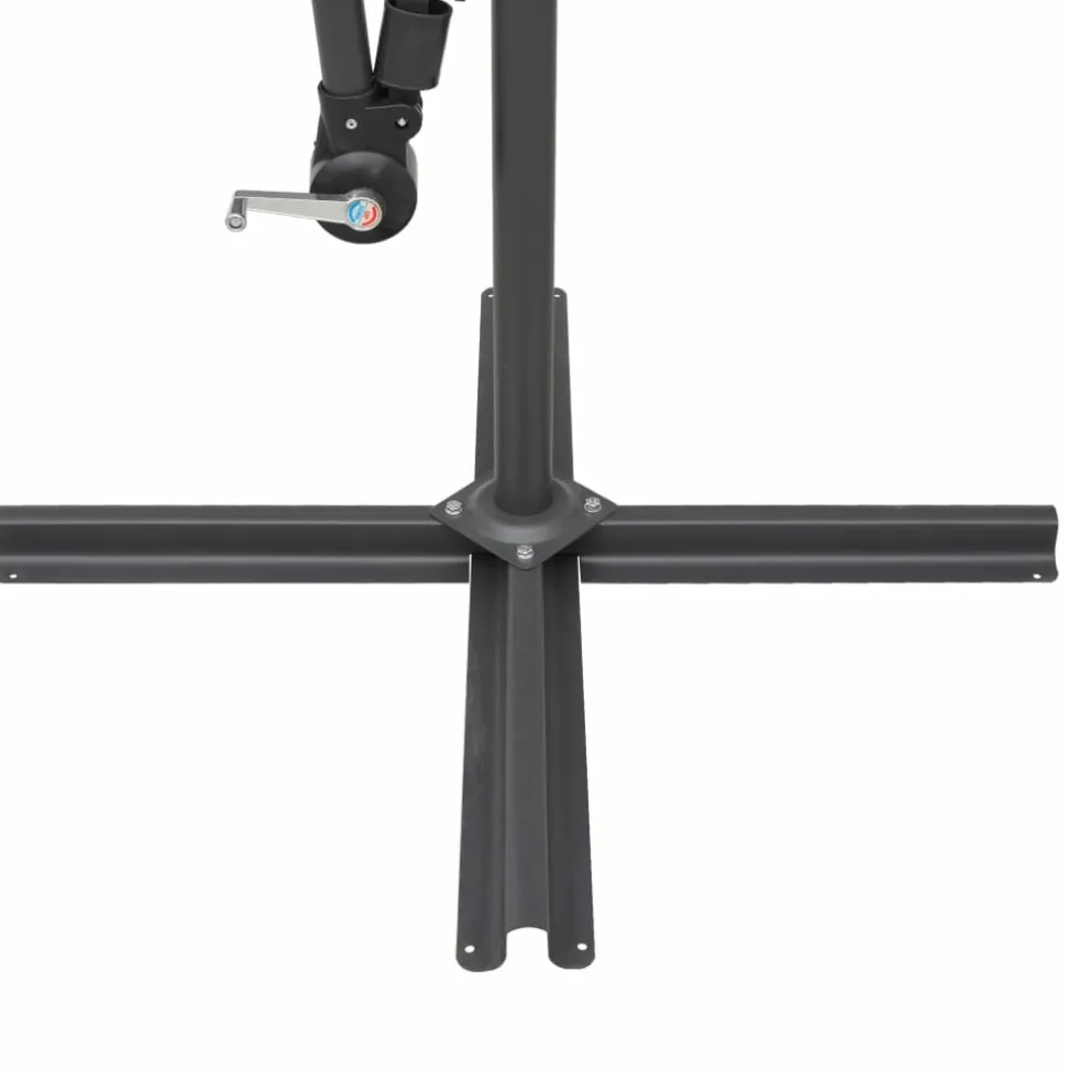 MAISON EXCLUSIVE - Parasol suspendu avec poteau en aluminium vert 3 m