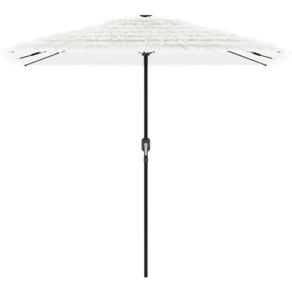 MAISON EXCLUSIVE - Parasol de jardin avec mât en acier blanc 248x248x248 cm