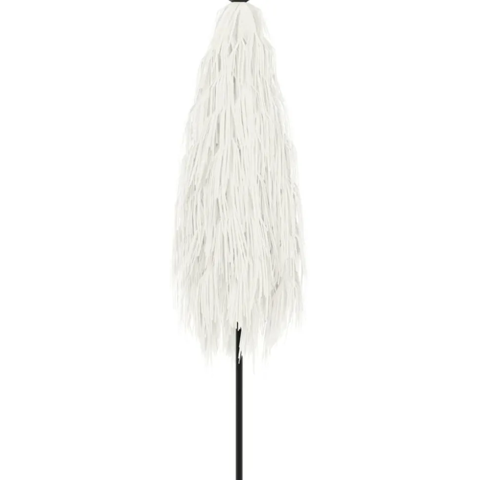 MAISON EXCLUSIVE - Parasol de jardin avec mât en acier blanc 248x248x248 cm