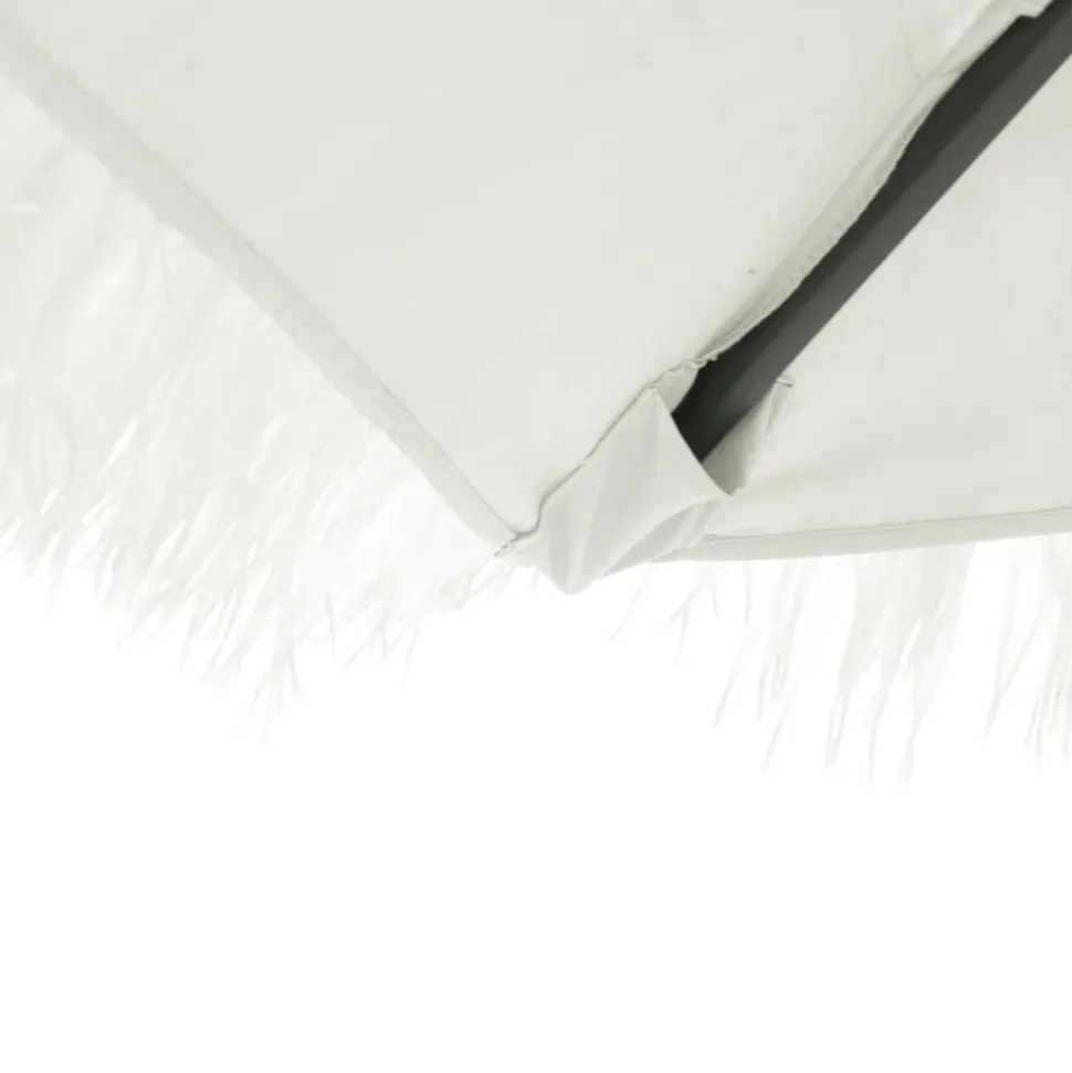 MAISON EXCLUSIVE - Parasol de jardin avec mât en acier blanc 248x248x248 cm