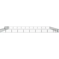 MAISON EXCLUSIVE - Parc pour chien 44panneaux noir 100x50cm acier enduit de poudre