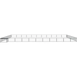 MAISON EXCLUSIVE - Parc pour chien 44panneaux noir 100x50cm acier enduit de poudre