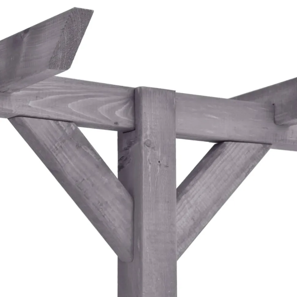 MAISON EXCLUSIVE - Pergola de jardin gris 400x40x205 cm bois de pin imprégné