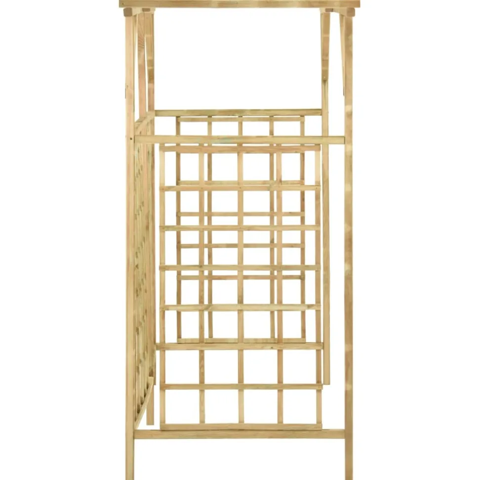 MAISON EXCLUSIVE - Pergola de jardin pour poubelles triples bois de pin imprégné