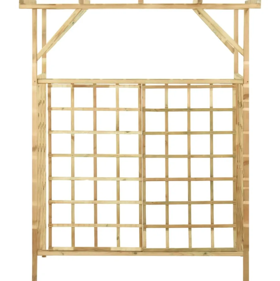 MAISON EXCLUSIVE - Pergola de jardin pour poubelles doubles bois de pin imprégné