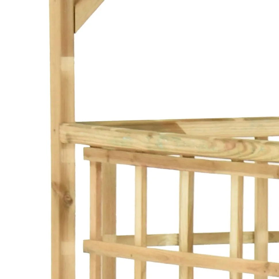 MAISON EXCLUSIVE - Pergola de jardin pour poubelles doubles bois de pin imprégné