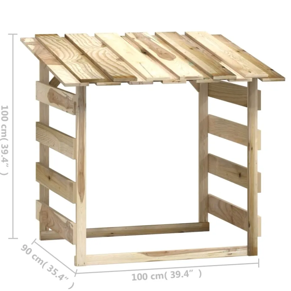 MAISON EXCLUSIVE - Pergolas avec toits 2 pcs 100x90x100 cm bois de pin imprégné