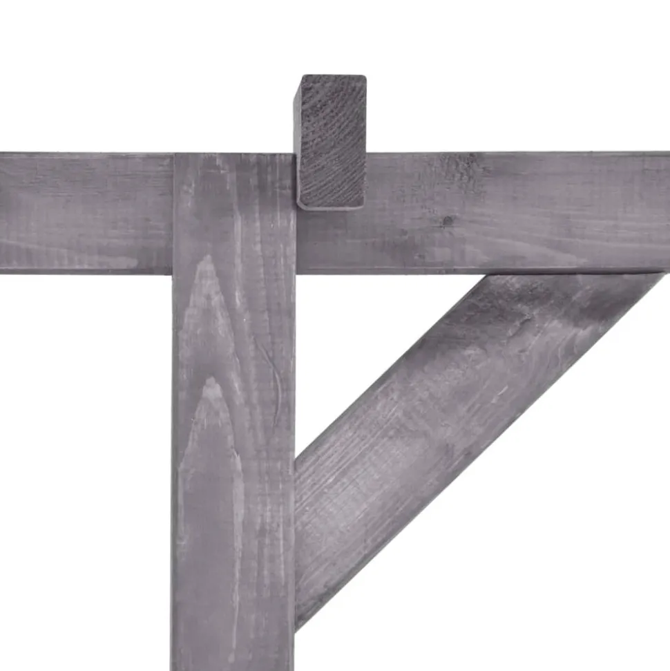 MAISON EXCLUSIVE - Pergola de jardin gris 200x40x205 cm bois de pin imprégné