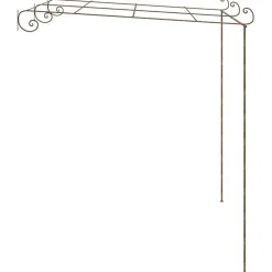 MAISON EXCLUSIVE - Pergola de jardin marron antique 3x3x2,5 m fer