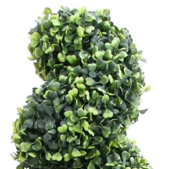 MAISON EXCLUSIVE - Plante de buis artificiel en spirale avec pot vert 117 cm