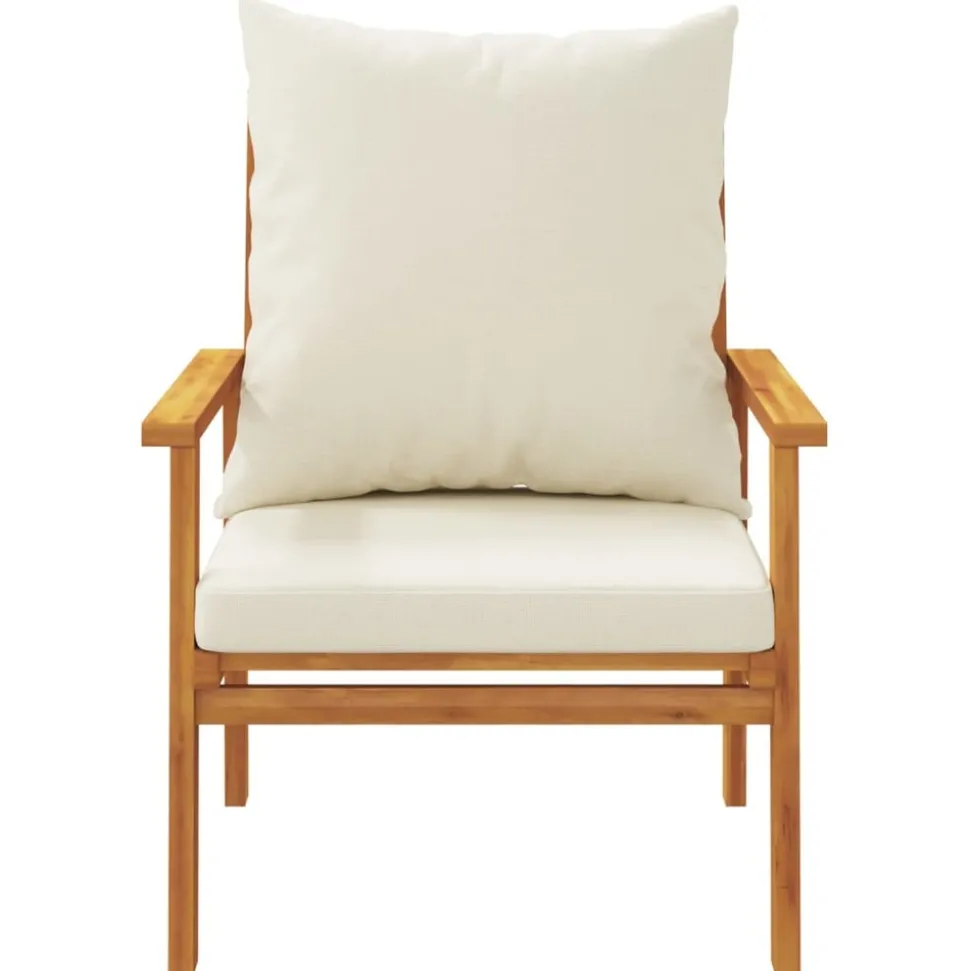 MAISON EXCLUSIVE - Salon de jardin 4 pcs avec coussins bois d'acacia solide