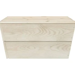 MAISON EXCLUSIVE - Salon de jardin 2 pcs bois d'épicéa imprégné