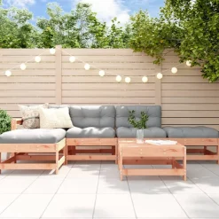 MAISON EXCLUSIVE - Salon de jardin 6 pcs bois massif douglas