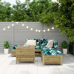 MAISON EXCLUSIVE - Salon de jardin 6 pcs bois de pin imprégné