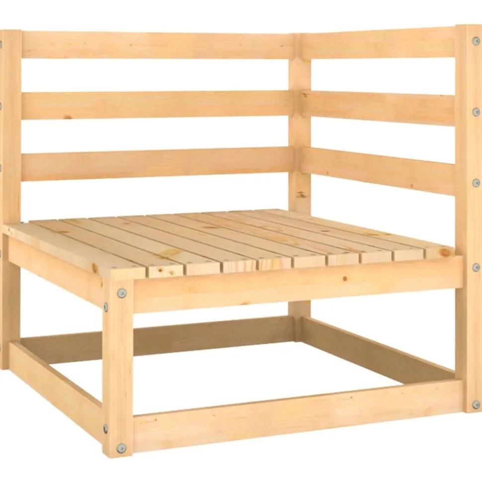 MAISON EXCLUSIVE - Salon de jardin 8 pcs bois de pin massif