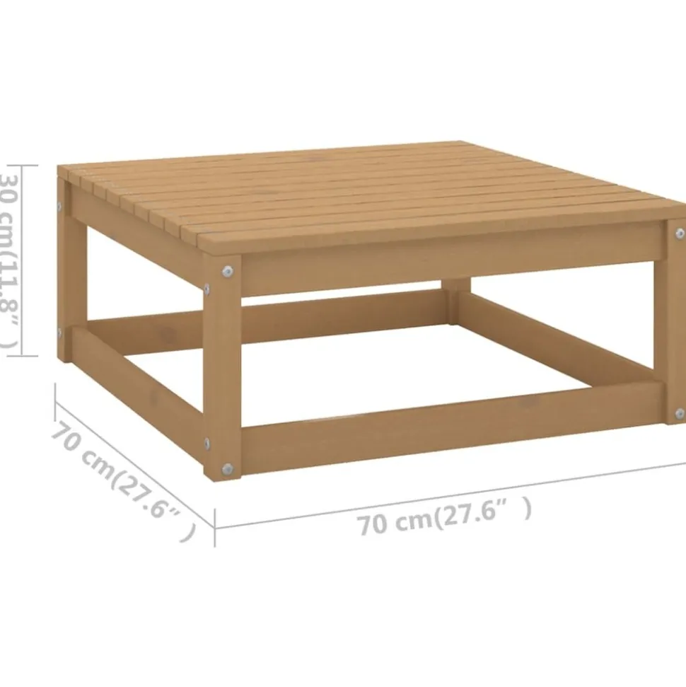 MAISON EXCLUSIVE - Salon de jardin 12 pcs bois de pin massif