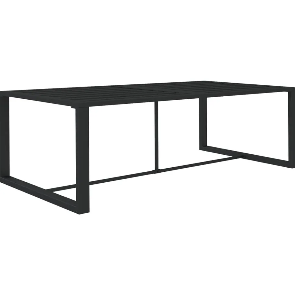MAISON EXCLUSIVE - Salon de jardin 6 pcs avec coussins aluminium anthracite