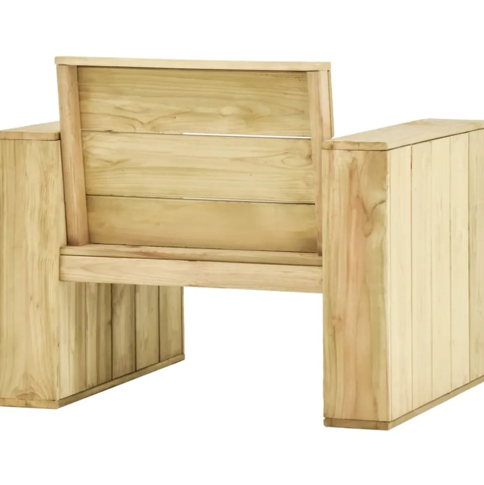 MAISON EXCLUSIVE - Salon de jardin 3 pcs bois de pin imprégné