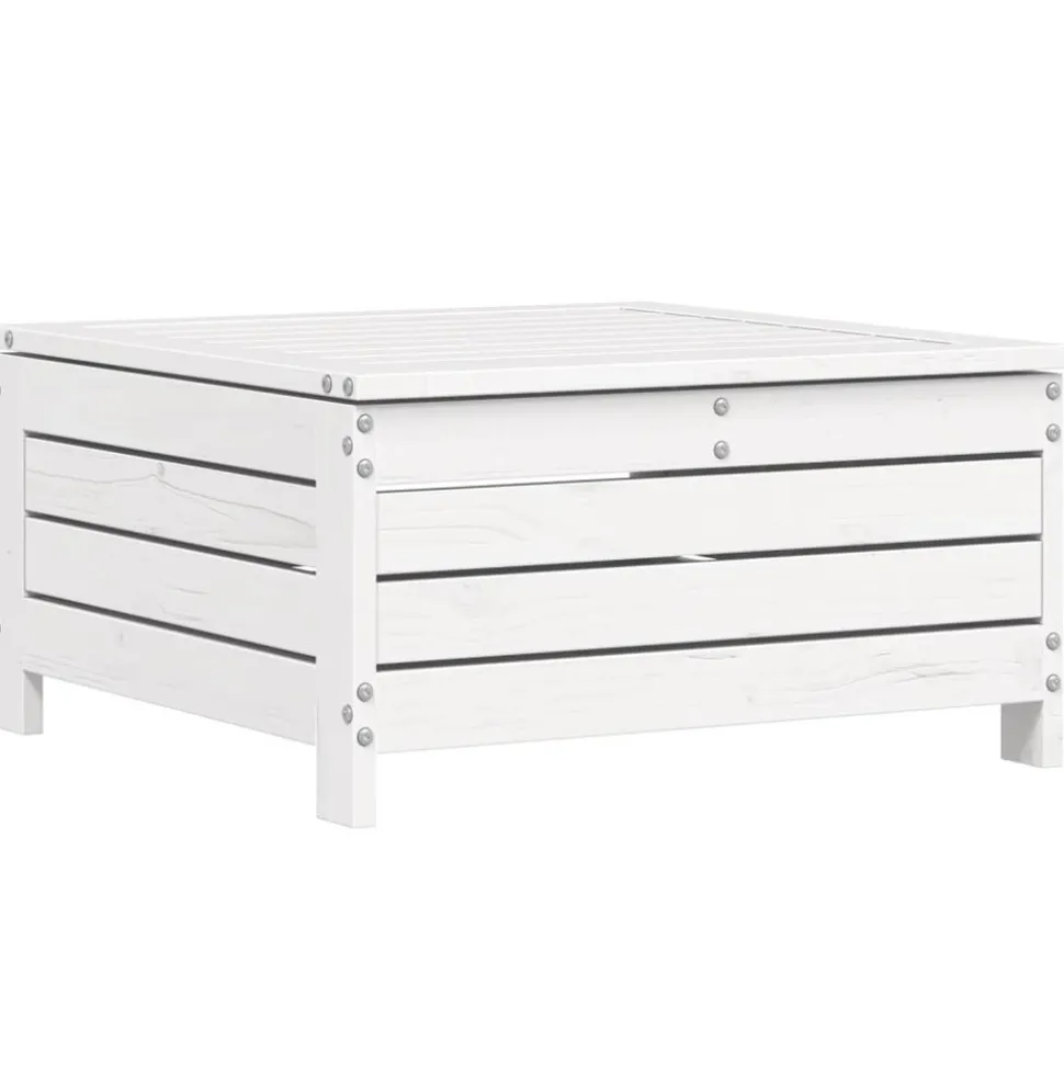 MAISON EXCLUSIVE - Salon de jardin 6 pcs blanc bois de pin massif