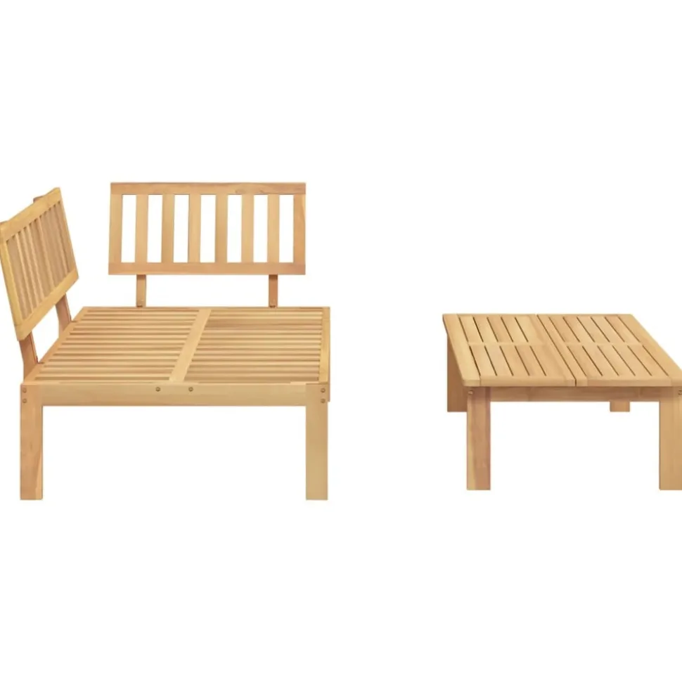 MAISON EXCLUSIVE - Salon de jardin palette 2 pcs bois massif d'acacia