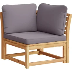 MAISON EXCLUSIVE - Salon de jardin avec coussins 5 pcs bois d'acacia solide