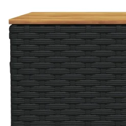 MAISON EXCLUSIVE - Salon de jardin 7 pcs avec coussins noir résine tressée