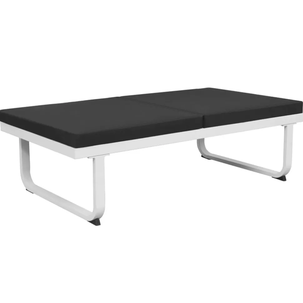 MAISON EXCLUSIVE - Salon de jardin 5 pcs textilène aluminium noir