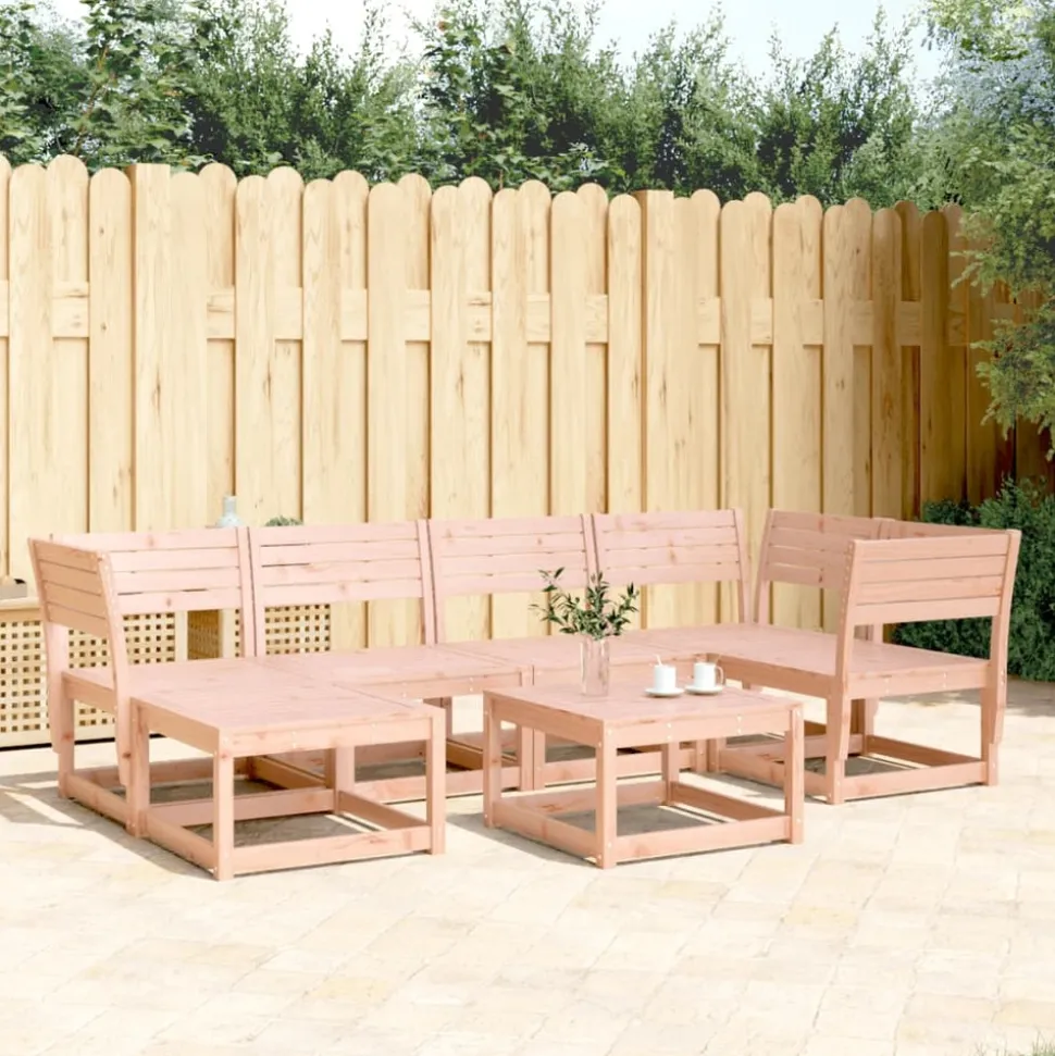 MAISON EXCLUSIVE - Salon de jardin 6 pcs bois massif douglas