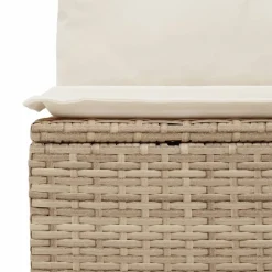 MAISON EXCLUSIVE - Salon de jardin avec coussins 5 pcs beige résine tressée