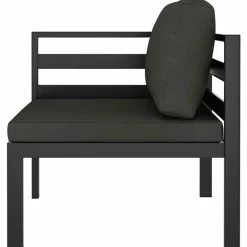MAISON EXCLUSIVE - Salon de jardin 7 pcs avec coussins aluminium anthracite